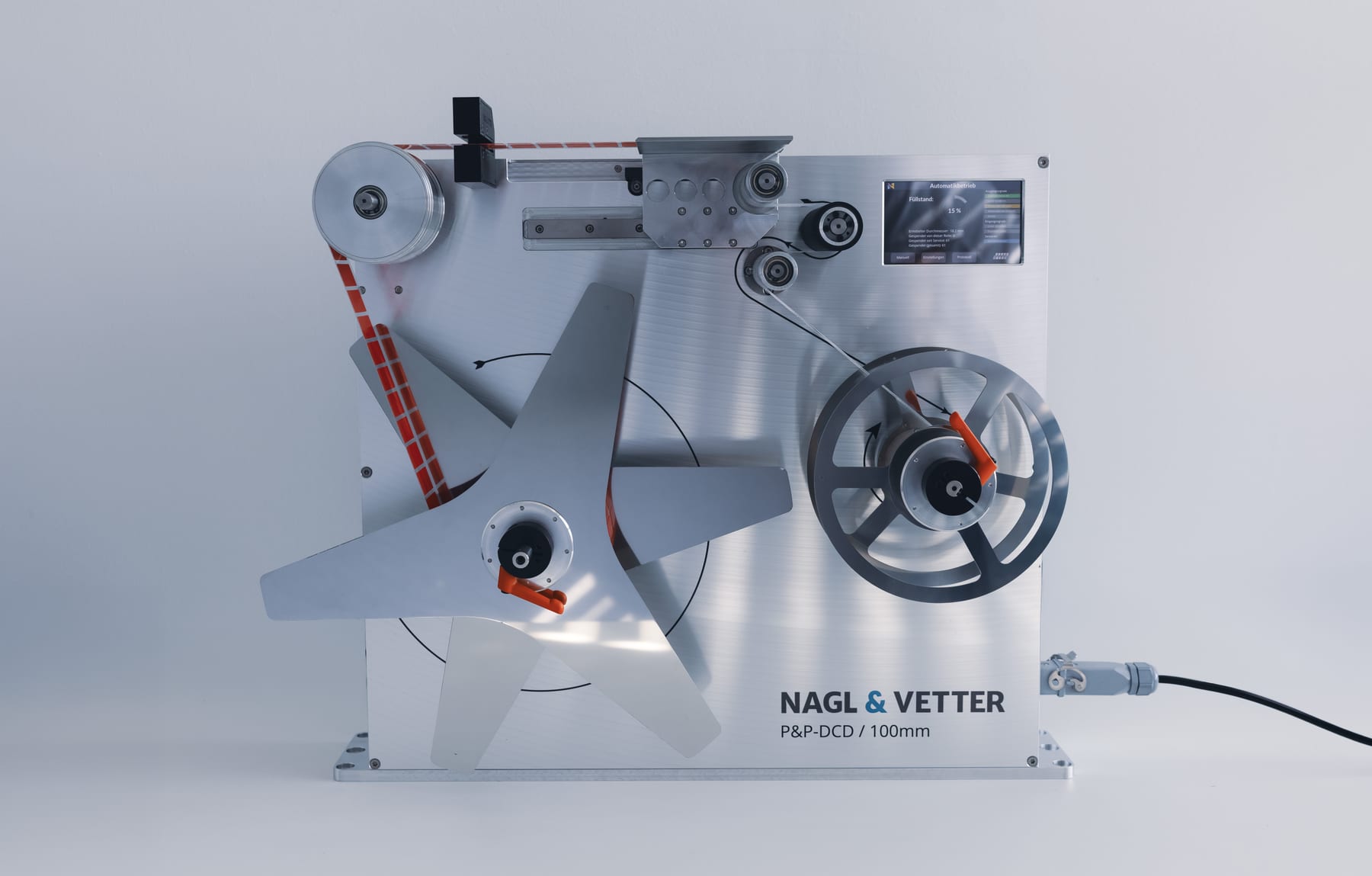Front view of the P&P-DCD die-cut dispenser